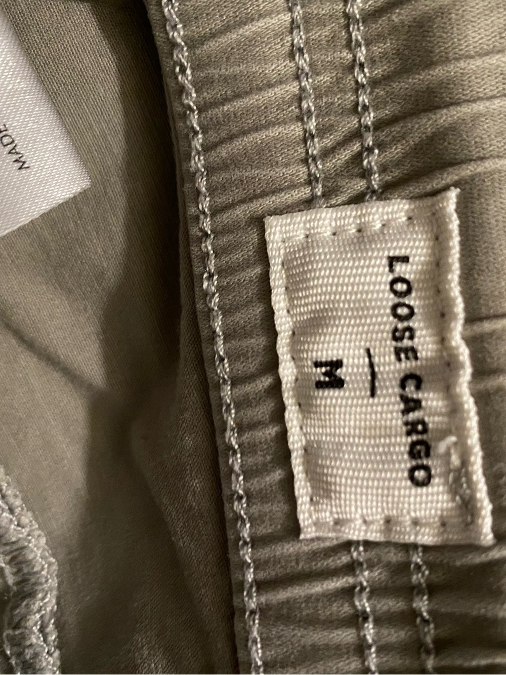 PacSun Sage Green Cargo Pants Y2K Utility Wide Leg Size M - Picture 5 of 6